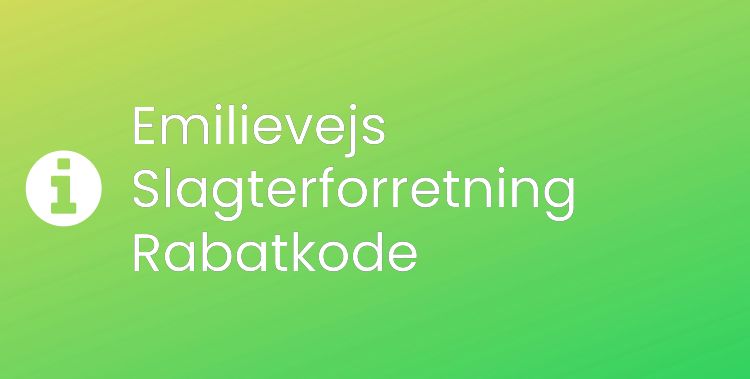 Emilievejs Slagterforretning Header
