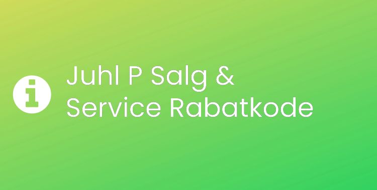 Juhl P Salg & Service Header