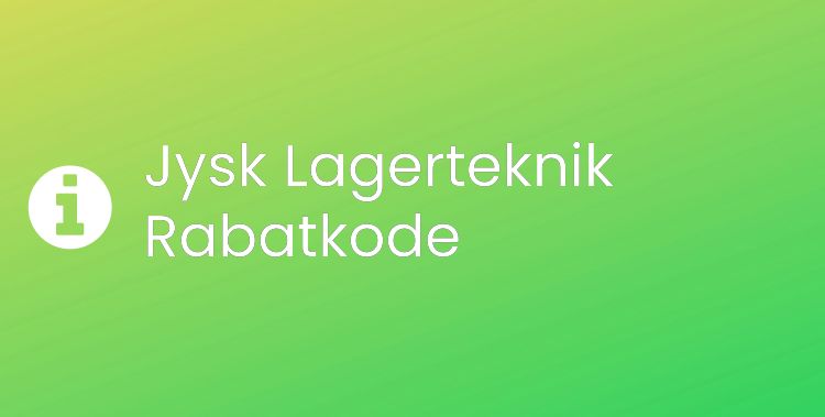 Jysk Lagerteknik Header
